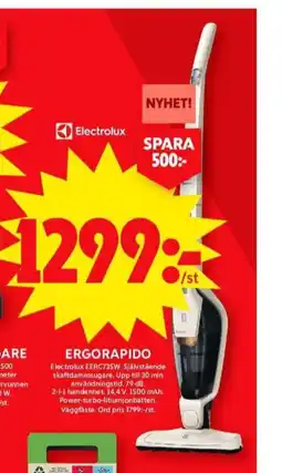 ICA Maxi Electrolux dammsugare erbjuda