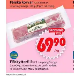 Nybergs deli fläskytterfilé