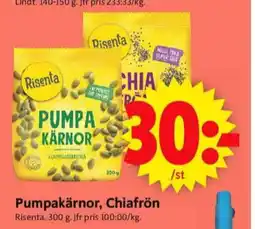 Risenta pumpakärnor
