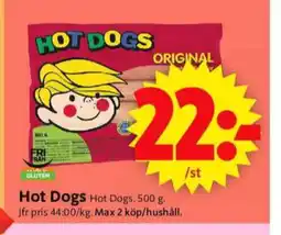 ICA Supermarket Scan hot dogs erbjuda