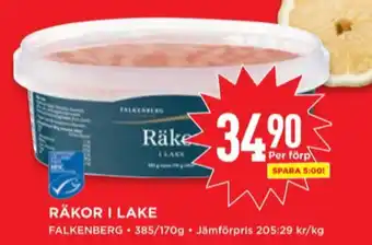 Willys Falkenberg seafood räkor erbjuda