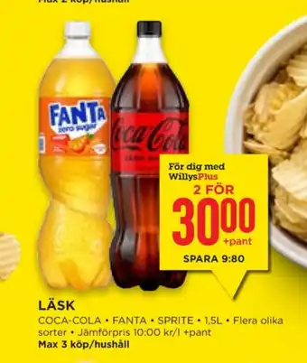 Willys Hemma Coca cola läskedryck erbjuda