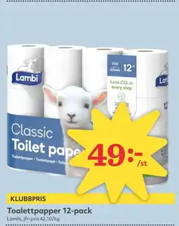 Hemköp Toalettpapper 12-pack erbjuda