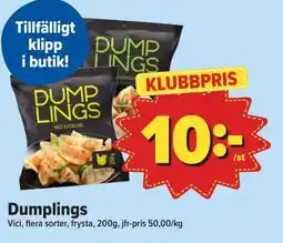 Östenssons Dumplings erbjuda