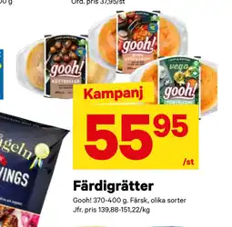 City Gross Färdigrätter erbjuda