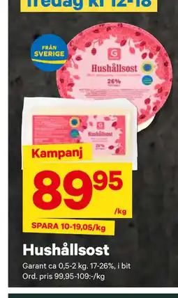 City Gross Hushållsost erbjuda