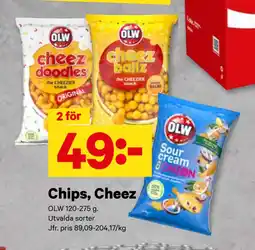 City Gross Chips, Cheez erbjuda