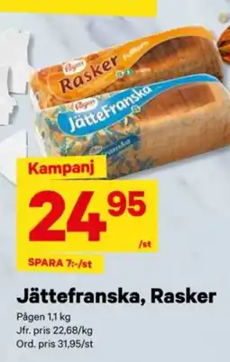 City Gross Jättefranska, Rasker erbjuda