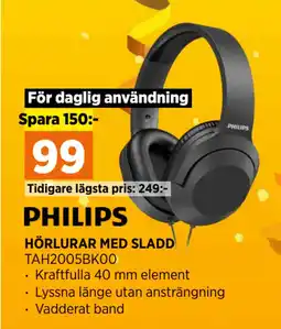 Power HÖRLURAR MED SLADD erbjuda