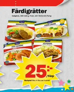 Pekås Färdigrätter erbjuda