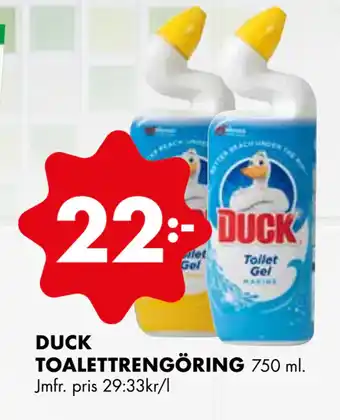 ÖoB DUCK TOALETTRENGÖRING erbjuda