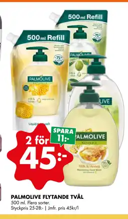 ÖoB PALMOLIVE FLYTANDE TVÅL erbjuda