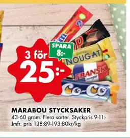 ÖoB MARABOU STYCKSAKER erbjuda