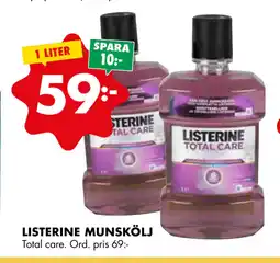 ÖoB LISTERINE MUNSKÖLJ erbjuda