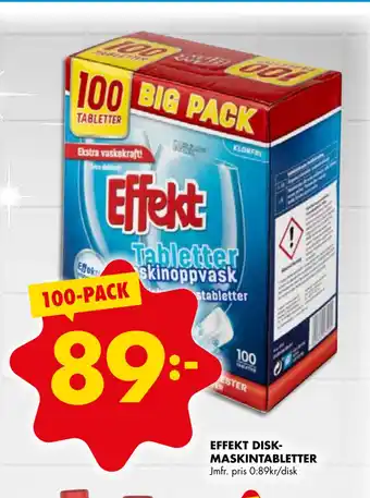 ÖoB EFFEKT DISKMASKINTABLETTER erbjuda