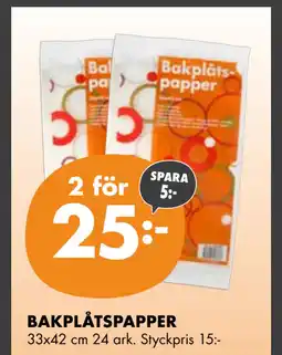 ÖoB BAKPLÅTSPAPPER erbjuda