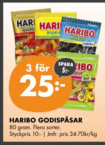 ÖoB HARIBO GODISPÅSAR erbjuda