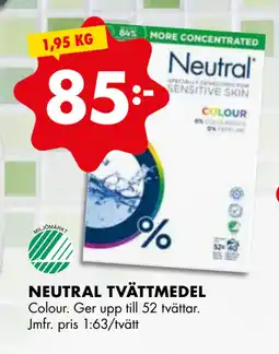 ÖoB NEUTRAL TVÄTTMEDEL erbjuda