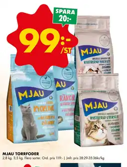 ÖoB MJAU TORRFODER erbjuda
