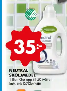 ÖoB NEUTRAL SKÖLJMEDEL erbjuda