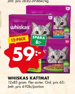 ÖoB WHISKAS KATTMAT erbjuda