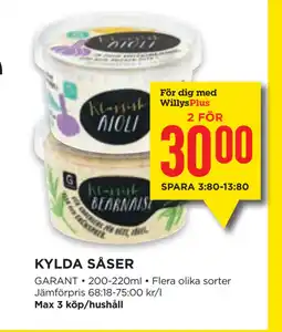 Willys KYLDA SÅSER erbjuda