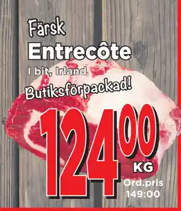 Supergrossen Entrecôte erbjuda