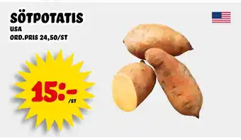 Nelins sötpotatis erbjuda