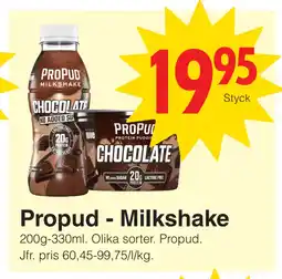 Matöppet Propud - Milkshake erbjuda