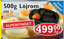 T-jarlen 500g Löjrom erbjuda
