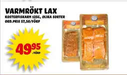 Nelins varmrökt lax erbjuda