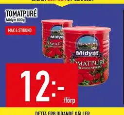 Matdax TOMATPURÉ erbjuda