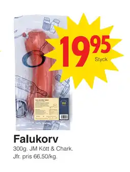Matöppet Falukorv erbjuda