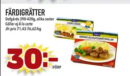 Supergrossen FÄRDIGRÄTTER erbjuda