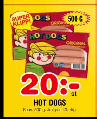 Nya Pulsen HOT DOGS erbjuda