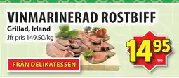 Matvärlden Tensta VINMARINERAD ROSTBIFF erbjuda
