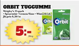 Bonum Matmarknad ORBIT TUGGUMMI erbjuda