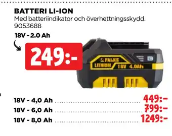 Jem&Fix BATTERI LI-ION erbjuda