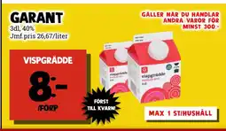 MatArket vispgrädde erbjuda