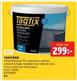 Jem&Fix TAKFÄRG erbjuda