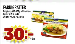Matdax FÄRDIGRÄTTER erbjuda