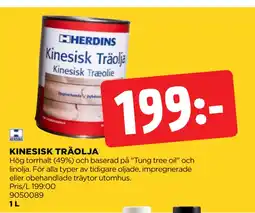Jem&Fix KINESISK TRÄOLJA erbjuda