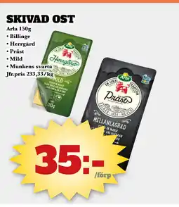 Bonum Matmarknad SKIVAD OST erbjuda