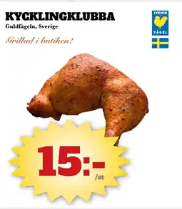 Bonum Matmarknad KYCKLINGKLUBBA erbjuda