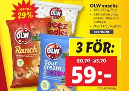 Lidl OLW snacks erbjuda