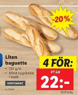Lidl Liten baguette erbjuda