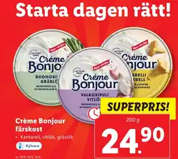 Lidl Crème Bonjour färskost erbjuda