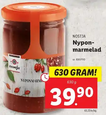 Lidl Nypon- marmelad erbjuda