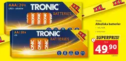 Lidl Alkaliska batterier erbjuda