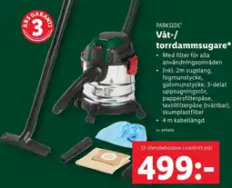 Lidl Våt-/ torrdammsugare* erbjuda